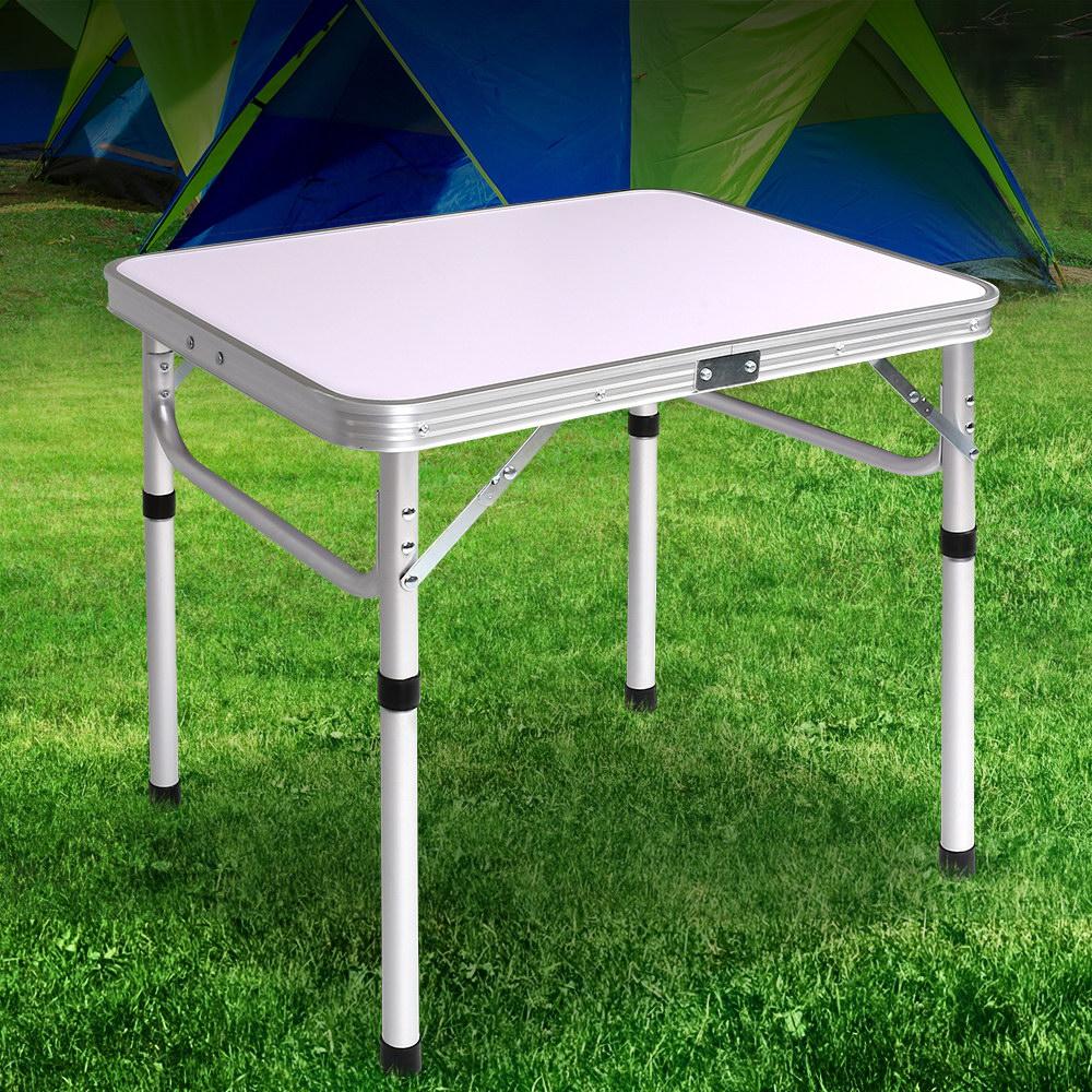 Weisshorn Folding Camping Table 60CM Adjustable Portable Outdoor