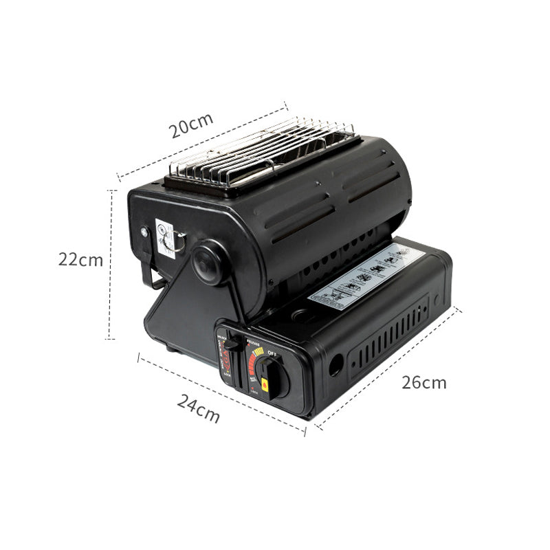 Mini Tent Heater by JETSHARK. Heating Dual-Use Butane Propane (Propane Adapter & Cooking Grill included)