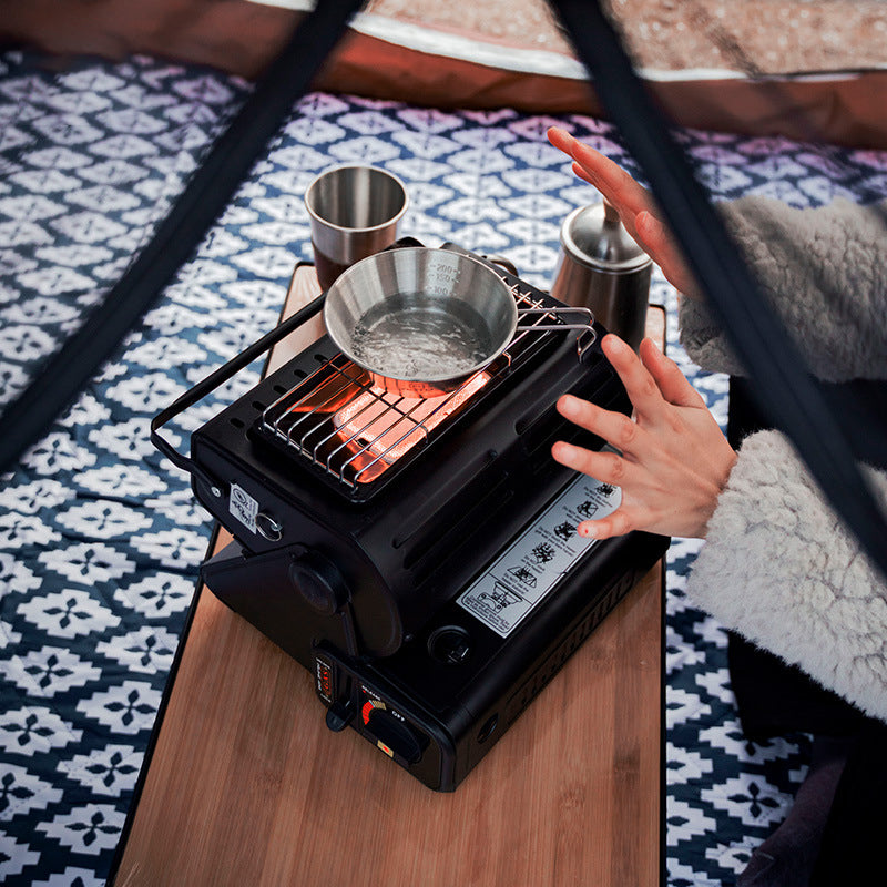 Mini Tent Heater by JETSHARK. Heating Dual-Use Butane Propane (Propane Adapter & Cooking Grill included)